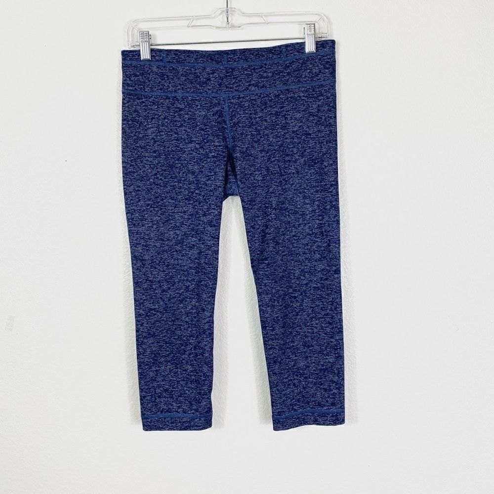 Under Armour Navy Space Dye Low Rise Capri Leggings